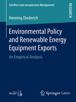 cover image of Environmental Policy and Renewable Energy Equipment Exports